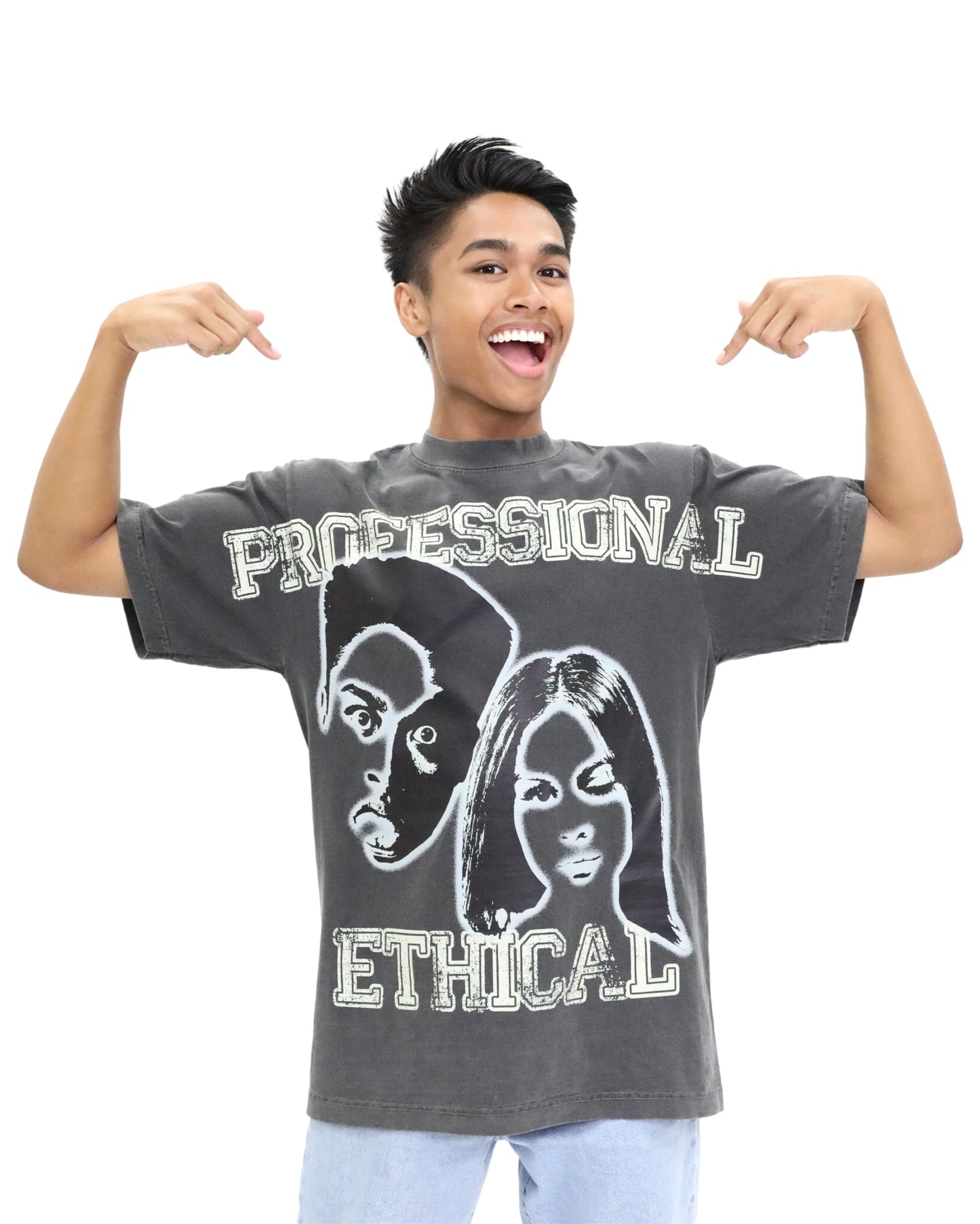 PROFESSIONAL & ETHICAL GRAPHIC TEE (GREY)