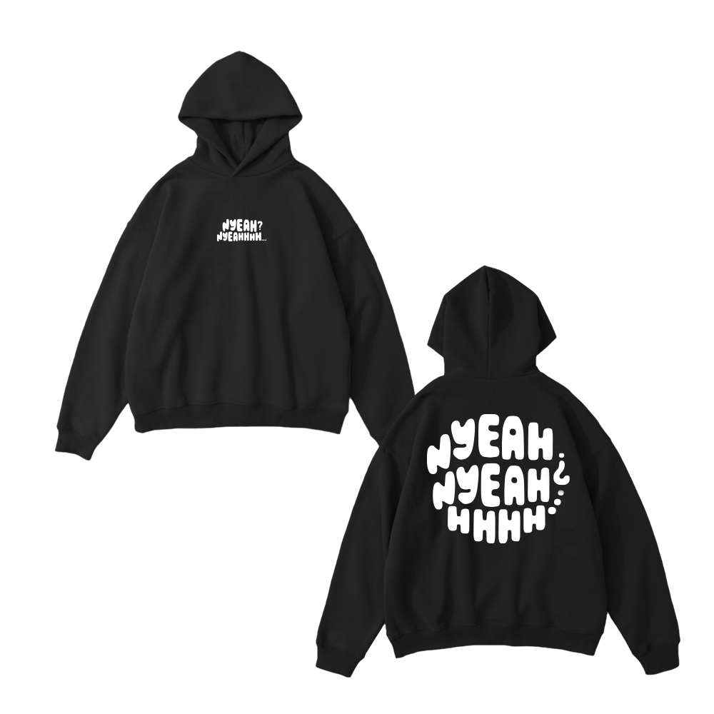 NYEAH HOODIE (BLACK)